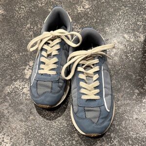 Zara Kids Blue and White Sneakers